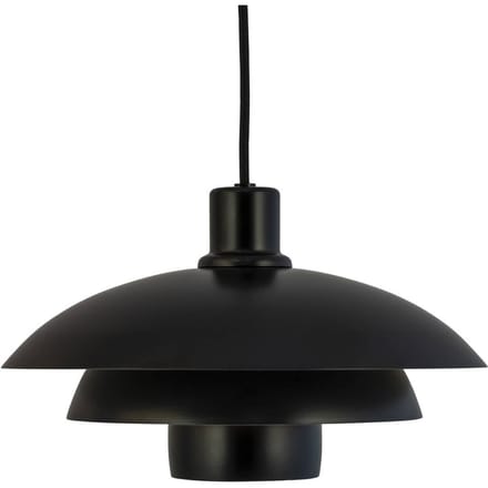 Dyberg Larsen hanglamp Morph, zwart, Ø 30 cm, metaal