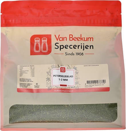 Van Beekum Specerijen - Peterselieblad 1-2 mm - 450 Gram (hersluitbare stazak)