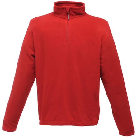 Regatta - Heren Micro Zip Turtle Neck Fleece Sweater (Rood)