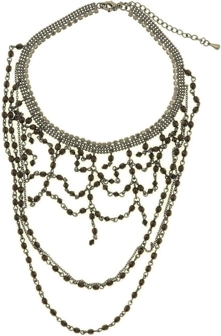 Behave - Choker zwart multi layer - Elegant avondaccessoire - 30 cm