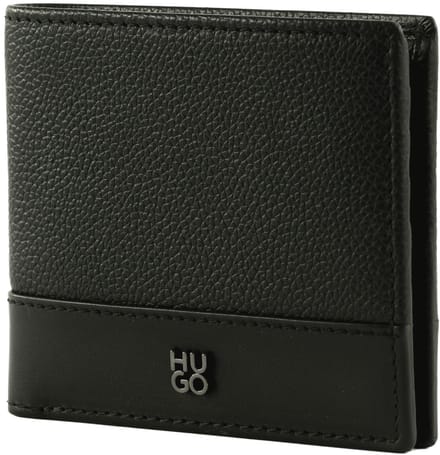 HUGO kaarthoes Quantic 8CC Wallet Black zwart