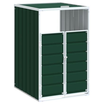 vidaXL - Containerberging - voor - 1 - container - 72x81x115 - cm - staal - groen