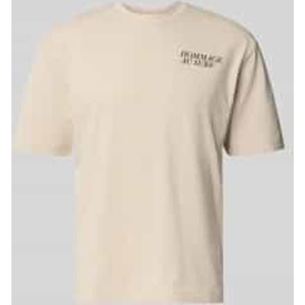 Regular fit T-shirt van katoenmix