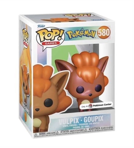 Funko Pop! Games: Pokemon - Vulpix #580 Pearlescent only at Pokémon Centre exclusive