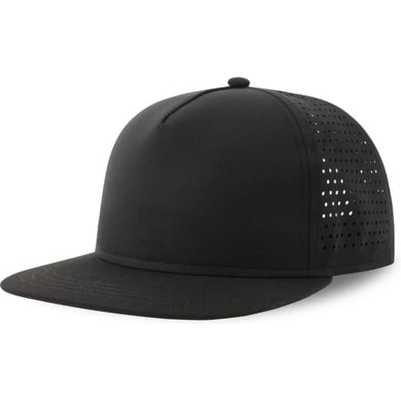 Atlantis Headwear Bank Five Cap Recycled AT424 - Black/Black - One size