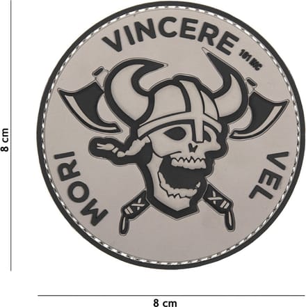 101 Inc Embleem 3D Pvc Mori Vincere Vel Grijs  19001