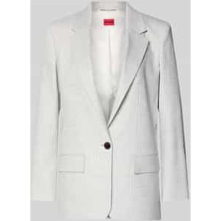 regular fit lange blazer van linnenmix model 'ANETTEA'