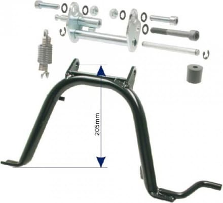 Béquille centrale RMS pour scooter Yamaha 50 Cs Jog R 2002 à 2015 20.5cm Neuf