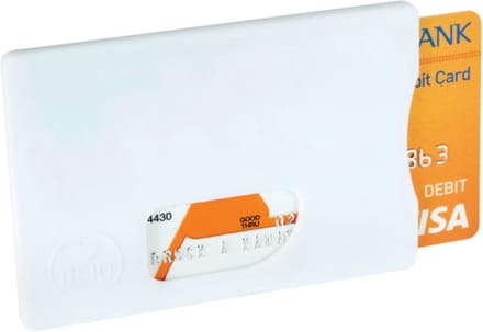 Zafe RFID kaarthouder van hard plastic - Wit