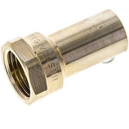Perskoppeling - 18mm Buiseinde & Rp 1/2'' Persmof - Koperlegering