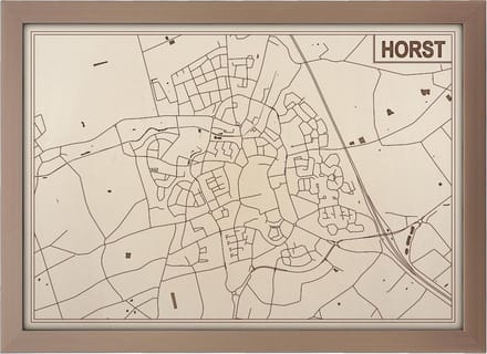 Decoratief Beeld - Houten Van Horst - Hout - Bekroned - Bruin - 21 X 30 Cm