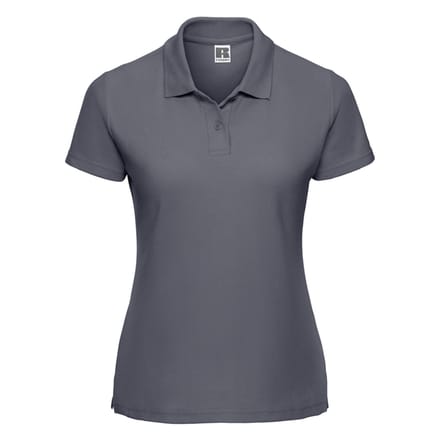 Russell Dames/Dames Klassiek Polycotton Poloshirt (Convoy Grijs Effen)