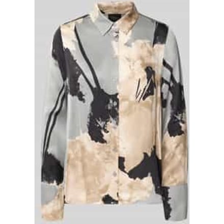 Regular fit blouse met lange mouwen van pure viscose