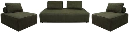 sweeek - Set fauteuils voor modulaire 4-zits bank corduroy - lao