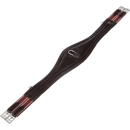 Leren springband met elastieken Equestro