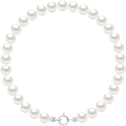Armband van Echte Gecultiveerde Zoetwaterparels Semi Rond 5-6 mm