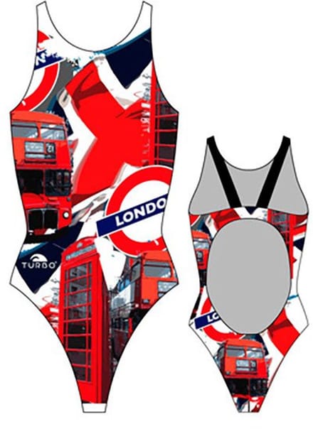 Turbo London Pro Resist Zwemkleding Rood,Zwart S Vrouw