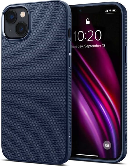 Spigen Liquid Air Hoesje Geschikt voor Apple iPhone 14 Plus Back Cover Blauw