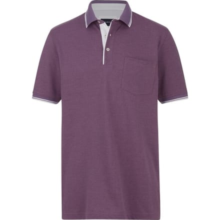 Babista herren Poloshirt - 48 - lila - Plus Size