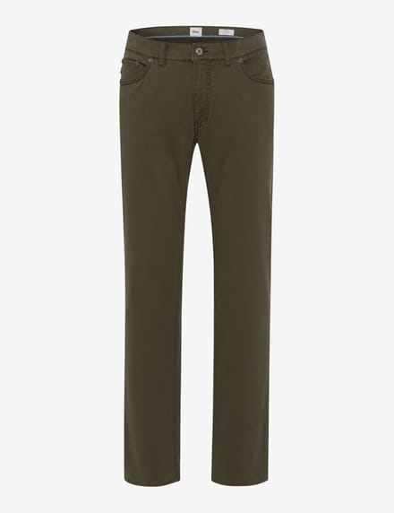 Brax Heren Jeans  Style COOPER BURNT OLIVE Groen Olijf, groen - olijf, maat 36/34