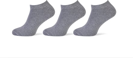 Pierre Cardin heren sneakersokken - 3 paar - uni grijs
