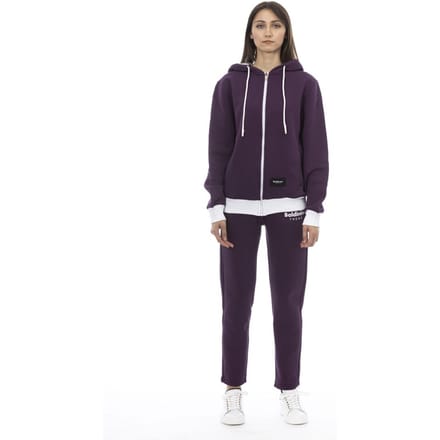 Baldinini Trend Paarse Katoenen Dames Trui