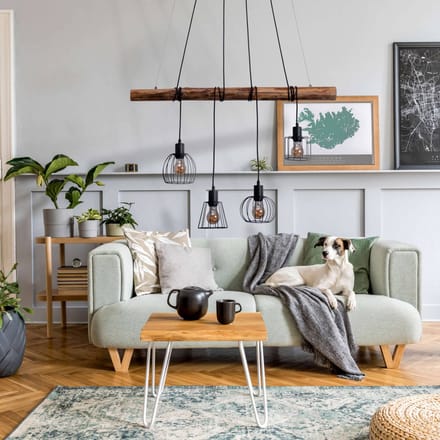 Näve Hanglamp Woodland 4-lamps kooikappen