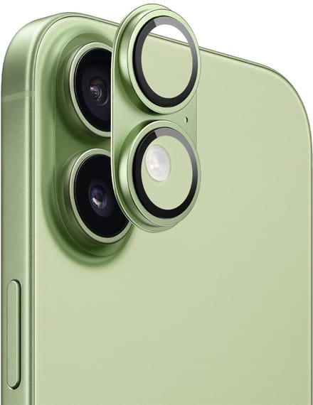 WiWU Camera Lens Protector geschikt voor iPhone 17 - 9H Gehard Glas & Aluminium - Camera Bescherming - Groen