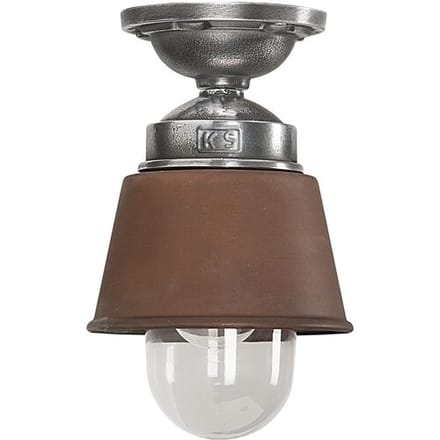 KS Verlichting plafondlamp - Kostas lamp - Rond - Koper - E27 - Buitenlamp