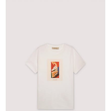 t-shirt met witte man print