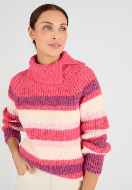Damart - Thermolactyl harige trui - Dames - Roze - M