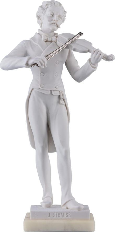 Music Gifts - Albast Standbeeld J. Strauss 27 cm