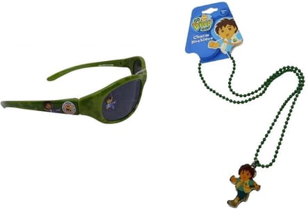Nickelodeon - Go Diego Go - Zonnebril - Halsketting - Verkleed set - Rollenspel - Cadeau set.