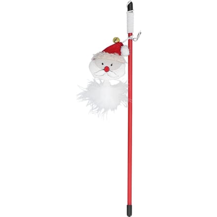 Funny Cat Stick Interactief en multifunctioneel plastic Kerstman Cat Wand Stick Toy white
