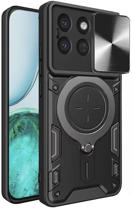 Hoesje geschikt voor HONOR X8c - Techsuit CamGuard Pro Back Cover - Zwart