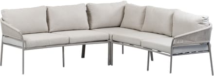 Hoek Loungebank Elvira | Camel & Beige