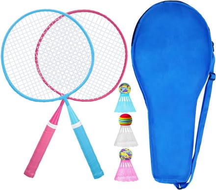 Badminton Set voor het Hele Gezin: Rackets, Shuttles en Draagtas