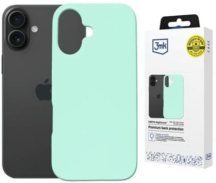3MK Hardy MagSilicone Hoesje voor Apple iPhone 16 Plus morski