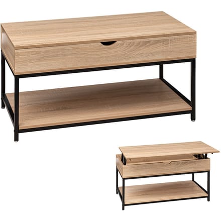 Eazy Living Lift-Up Salontafel 95 cm Toulon Hout