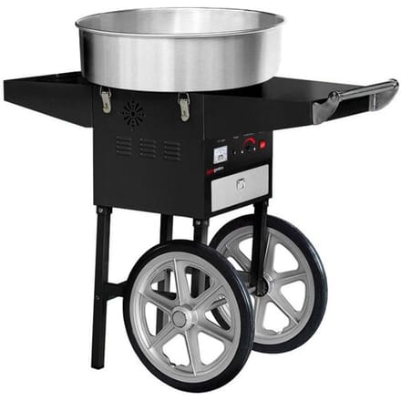 GGM Gastro Professionele suikerspinmachine - Ø52cm - 1,08kW - zwart - 230V - met onderstel zwart