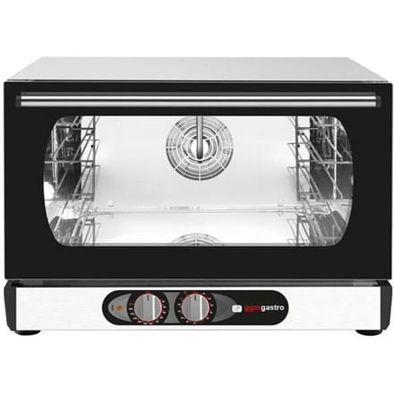 GGM Gastro Heißluftofen KOMPAKT mit Dampffunktion - Manuell - 3x GN 1/1 oder EN 600x400 Zilver / Zwart