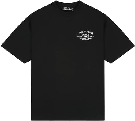 Malelions permanent vacation t-shirt in de kleur zwart.