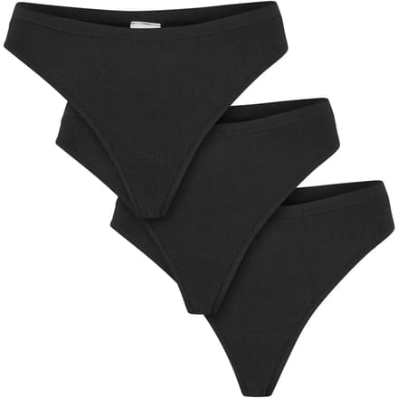 Urban Classics - Rip Tanga 3-Pack String - M - Zwart