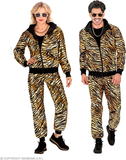 Trainingspak party zebra Martin goud