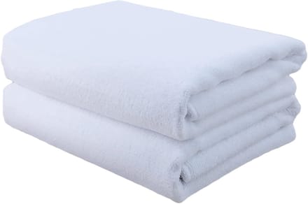 Handdoekset - 2 stuks - microvezel - niet-pluizend - 50 x 101 cm - Wit