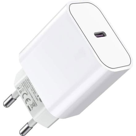 USB C PD 18W / 20W Oplader, USB Type C Netvoedingsadapter Muurlader Power Delivery 3.0 / 3.1 Snel Opladen voor iPhone 12/13 wit