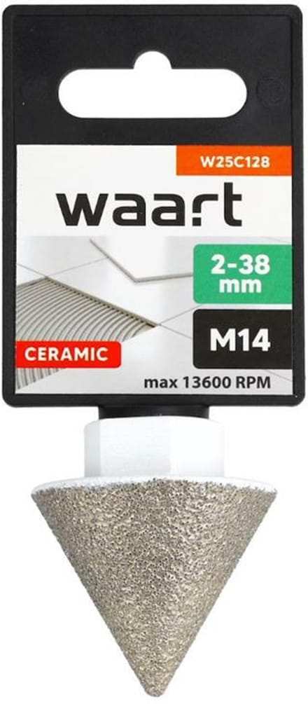 WAART - Diamentfrezen - Kegelvormig - 2-38mm - M14
