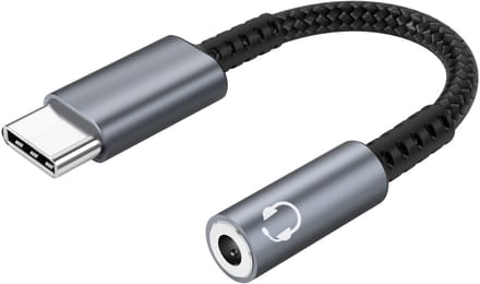 Adapter voor USB C naar 3,5 mm hoofdtelefoonaansluiting