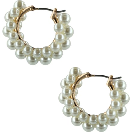 OTAZU Estate Mini Pearl Hoops Cream Größe: OS | Ohrringe Outlet | Damen | Weiß