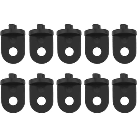 10 STKS Plastic Kas Haak Plant Bloem Hanger (Zwart) zwart